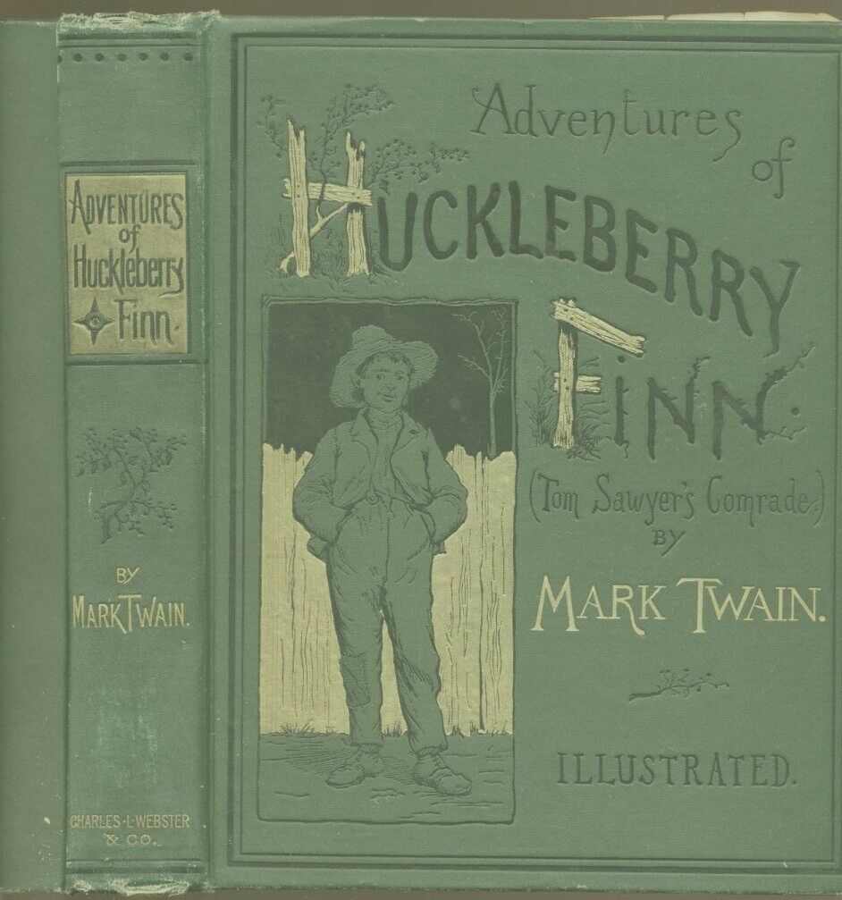 Book cover for Adventures of Huckleberry Finn