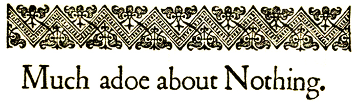 Book cover for Much Ado about Nothing