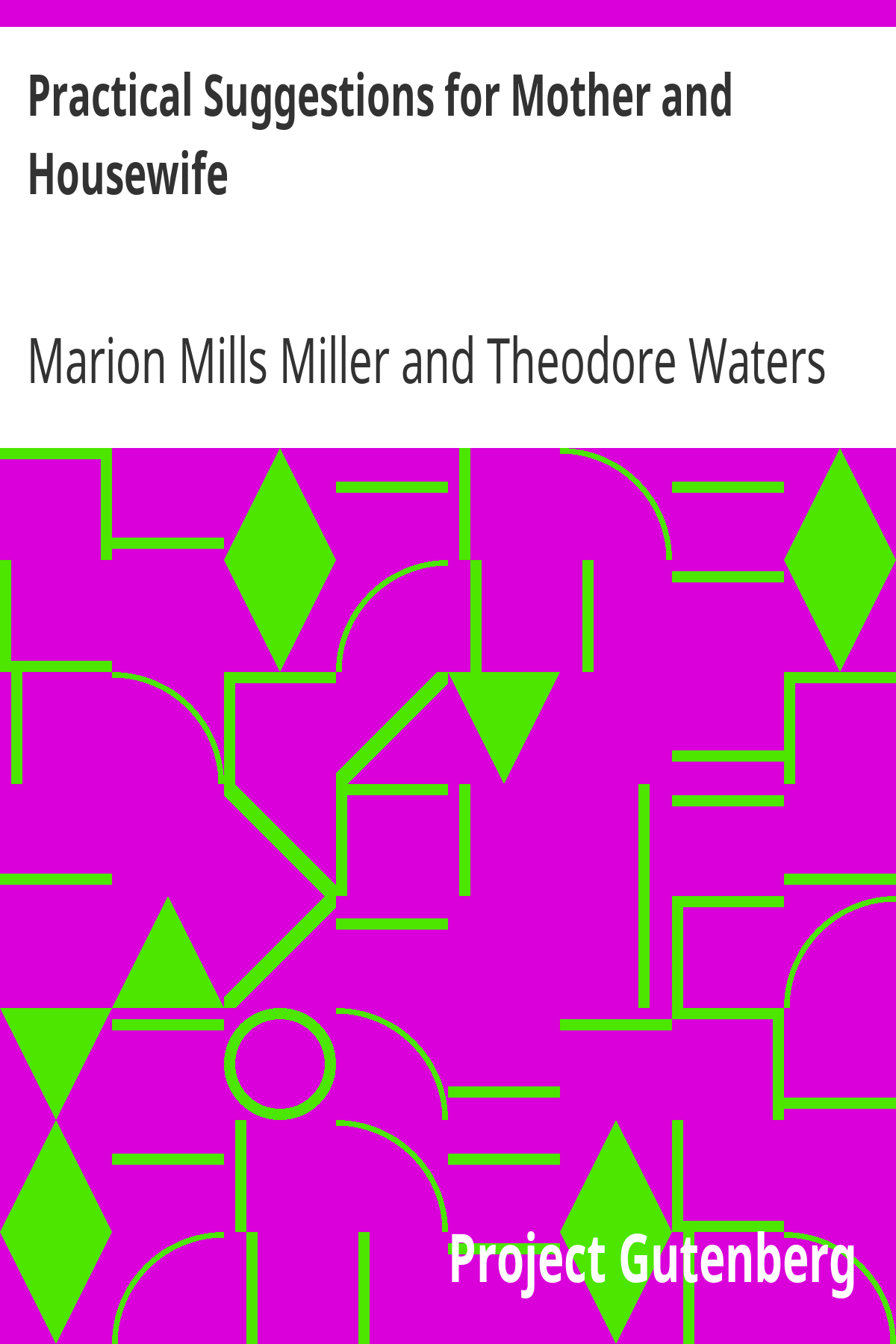 Book cover for Practical Suggestions for Mother and Housewife